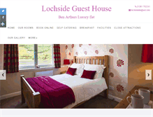 Tablet Screenshot of lochside-guesthouse.co.uk